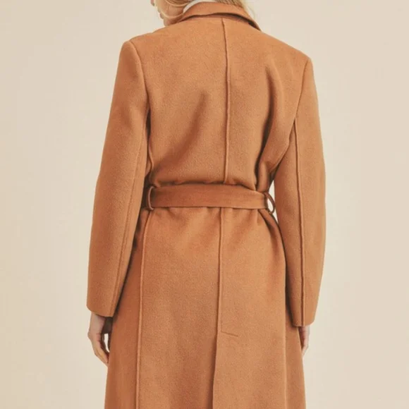 Belted Double Breasted Coat - Picture 2 of 3